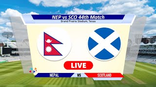 🔴Nep vs Sco Live  CWC League II  Nepal vs Scotland Live Cricket Match Today Score amp Commentary [upl. by Sheree]