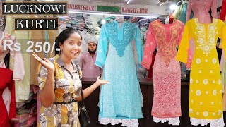 Best Lucknowi Kurti  Fancy And Party Wear  Kurti Starting Rs 250  Crawford Market 2019 [upl. by Annoyt]