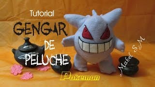 Cómo hacer a Gengar de peluche con moldes [upl. by Joleen]