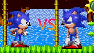 Dorkly Sonic old VS Dorkly sonic Retake FNF [upl. by Macilroy]