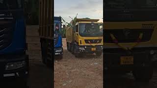 ஆயுத பூஜை truck tata ashokleyland bharatbenz lorry 12wheeler driver prima லாரி [upl. by Cassil692]