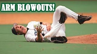 MLB  ARM BLOWOUTS TERRIBLE ARM INJURIES  1080p HD [upl. by Zumwalt]