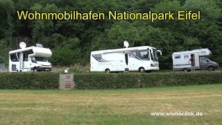 Wohnmobilhafen am Nationalpark Eifel  womoclickde [upl. by Oiramed]