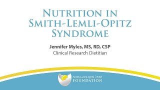 Nutrition in Smith Lemli Opitz Syndrome [upl. by Attayek535]