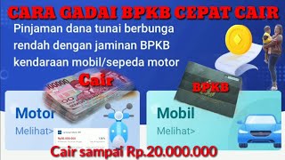 Cara Gadai BPKB Motor DI AKULAKU Cair 4jt20jt [upl. by Levy]