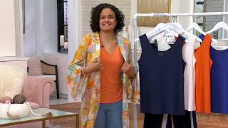 Attitudes by Renee Como Jersey Front to Back Reversible Tank on QVC [upl. by Noxas388]