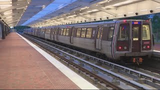 First Metro trains roll into new Potomac Yard station [upl. by Ruder]