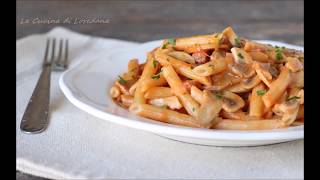 Penne alla boscaiola  Un primo piatto semplice e squisito [upl. by Standice447]