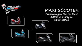 Perbandingan Maxi Skuter 250cc Tahun 2022 di Malaysia  Yang mana menjadi pilihan hati [upl. by Arie]