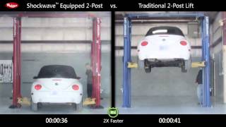 Rotary Lift Shockwave 2post Comparison Volkswagen Beetle [upl. by Marciano]