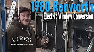 ABANDONED Kenworth W900A Gets Electric Window Conversion With Peterbilt parts from Dirks [upl. by Uela]