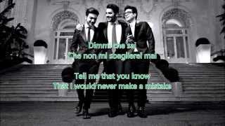 Il Volo  Grande amore Italy ESC 2015 Lyrics amp English Translation [upl. by Herzen924]