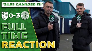 Ross County 03 Celtic  Palma Makes The Difference  FullTime Reaction [upl. by Anrim]