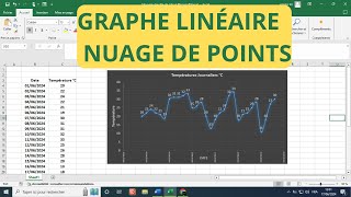 Comment Créer un Graphique Linéaire sur Excel  Nuage de Points avec Courbes Lissées [upl. by Cilla247]