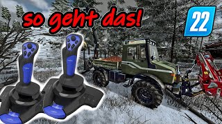 LS22  2 Joysticks so geht das Und lohnt sich das  Projekt Baumstumpf 9 [upl. by Ritz]