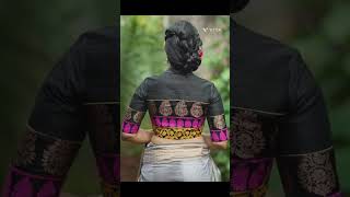 Trending saree design blouse collectionbeautiful saree design blouse ideasdailyvlog [upl. by Eirased]