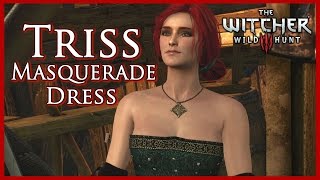 Witcher 3 Triss Permanent Masquerade Dress Mod [upl. by Blinny]