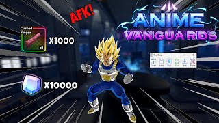 How to AFK TinyTask Sukuna Fingers and Gems on Anime Vanguards [upl. by Holland524]