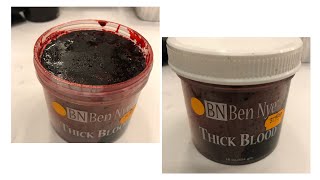 What Does Ben Nye Thick Blood Look Like amp How to Use it [upl. by Karlik]