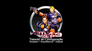 TUTORIAL Virtua Cop 3 com Lightguns Aimtrak [upl. by Tarkany]