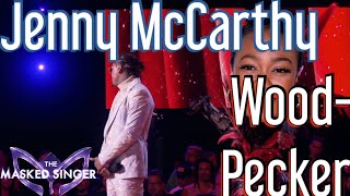 Jenny McCarthy Thinks Woodpecker Could Be Tatyana Ali  The Masked Singer USA Season 12 Ep 3 [upl. by Mainis]