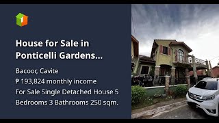 House for Sale in Ponticelli Gardens DaangHari Bacoor Cavite [upl. by Bliss117]