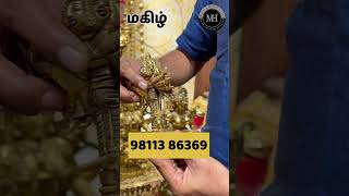 Brass Arumugam murugan sami silai  best brass idols shop in Chennai Adayar  ECr Ambattur [upl. by Hanfurd]