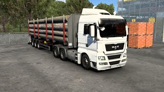 MAN Truck Hauling Logs Truck Simulator Ultimate Gameplay  ets2 Simulator High Speed [upl. by Sinnek]