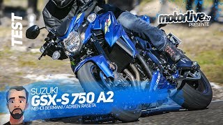 SUZUKI GSXS 750 A2  TEST MOTORLIVE [upl. by Shela600]