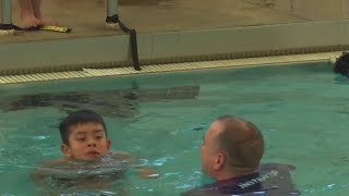 Inclusive YMCA program teaches safe swimming [upl. by Llenod68]