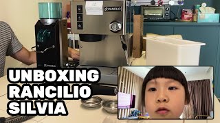 Unboxing Rancilio Silvia v6 2020 amp Rocky [upl. by Yenetruoc]