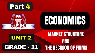 ECONOMICS GRADE 11 UNIT 2 PART 4 24 MONOPOLISTIC COMPETITION MARKET [upl. by Karame]