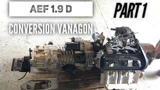 HOW TO VW T3 AEF engine conversion PT1  HOW TO  MAINDRIVE GARAGE [upl. by Oiramd]