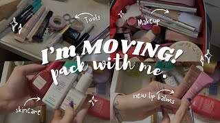 Im MOVING Pack my favorite filming makeup essentials [upl. by Semyaj]