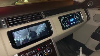 Range Rover L405 Android Head unit upgrade AND Android Passenger Navigator screen [upl. by Emorej]