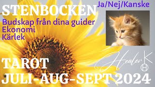 Stenbocken ♑️ JuliAugustiSeptember 2024 Tarot  Healer K [upl. by Tenahs]