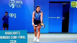 DARIA KASATKINAPAULA BADOSAHIGHLIGHTS NINGBO SEMIFINAL [upl. by Alliehs]