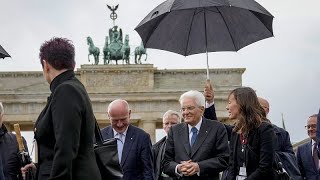 Sergio Mattarella visits Germany ahead of 80th anniversary of Marzabotto massacre [upl. by Sreip]