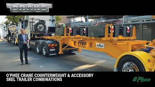 A closer look at the O’Phee Crane Counterweight amp Accessory SKEL Trailer The Drake Group [upl. by Aldercy]