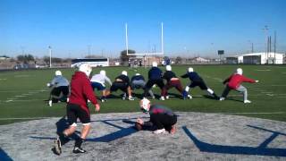 Joshua Appleby hits 57yarder at OD Bowl practice [upl. by Agon]