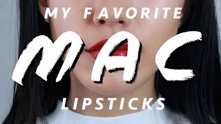 My Favorite MAC lipsticks  Haley Kim [upl. by Gosser]