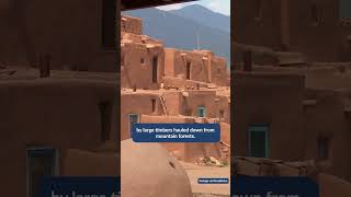 International Architecture  Taos Pueblo New Mexico USA southwest [upl. by Marice]