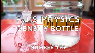 Density Bottle Water vs Avgas  FJs Physics  Video 175 [upl. by Crosby489]