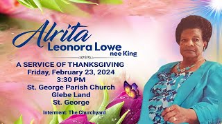 A Home going Ceremony for the Life of Alrita Lowe [upl. by Murray238]