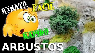 Ep 43TUTORIAL ¡¡HACER ARBUSTOS Y MATORRALES ES FÁCIL MAKING BUSHES IS EASY [upl. by Parrie]