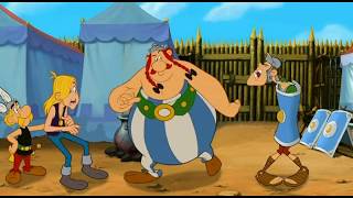 Asterix and Obelix invade a Roman fort Awesome cartoon Funny fight [upl. by Sihtam550]