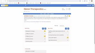 Heron Therapeutics HRTX Bull Points [upl. by Ocirederf]