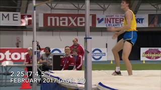 My High Jump Progression 14 to 21 Years Old [upl. by Yleme]