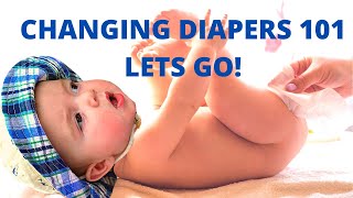 How to Change Diapers⏐Baby Boy Diaper Change [upl. by Lalib557]