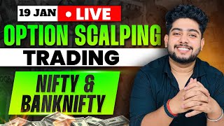 19 January Live Trading  Live Intraday Trading Today  Bank Nifty option trading live Nifty50 [upl. by Otreblide]